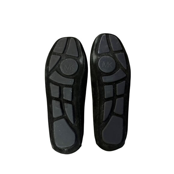 Michael Michael Kors Womens Black Suede Gloria Moc Driving Flats Size 6M Leather - Picture 11 of 15